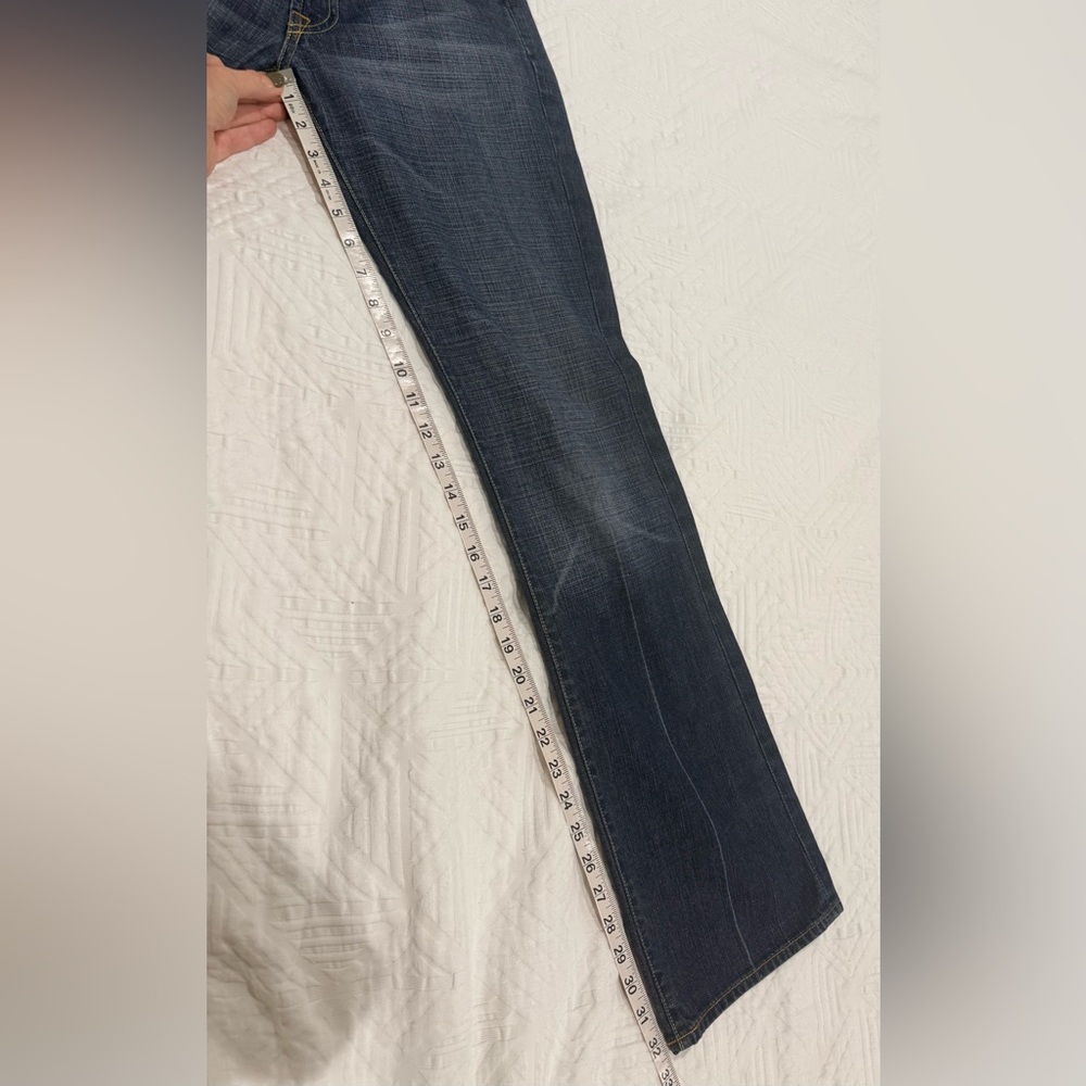7 for All Mankind Women's Dark Wash Denim Bootcut Jeans - Picture 4 of 6